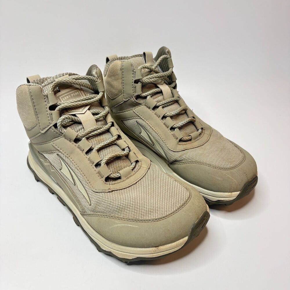 ALTRA Lone Peak Hiker Khaki Hiking Trail Shoes Womens Size 8.5 Al0A4VR8017